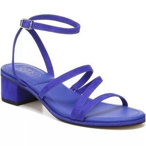 Franco Sarto Women's Strappy Blue Heel Sandals